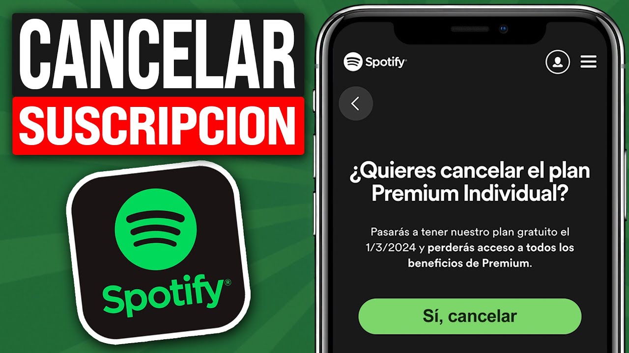 Cómo cancelar Spotify Premium